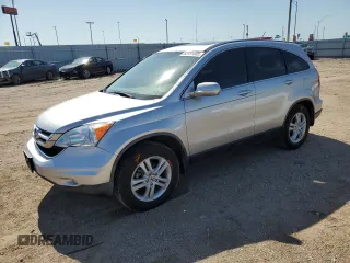 2010 Honda CR-V EX-L with VIN JHLRE4H74AC015847, listed as a Copart auction lot 63381835 with 144,525 mi miles and Salvage title. Bid and sale history available at DreamBid. Image 1.