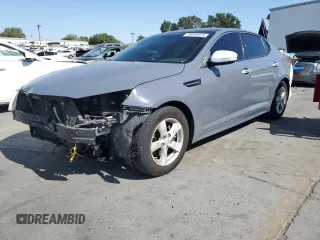 2015 Kia Optima LX z VIN 5XXGM4A70FG383838, wystawiony jako Copart lot #60564015 z przebiegiem 112 163 mil mil oraz Szkoda całkowita • Salvage title. Historia ofert i sprzedaży dostępna na DreamBid. Obrazek 1.