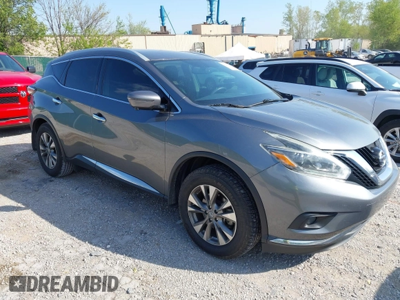 2018 Nissan Murano Platinum with VIN 5N1AZ2MG2JN123795, listed as a IAAI auction lot 42059967 with 77,064 mi miles. Bid and sale history available at carsss.com. Image 1.