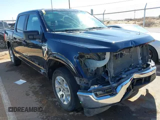 2023 Ford F-150 XL with VIN 1FTEW1C81PKE14835, listed as a IAAI auction lot 41502717 with 47,969 mi miles. Bid and sale history available at carsss.com. Image 1.