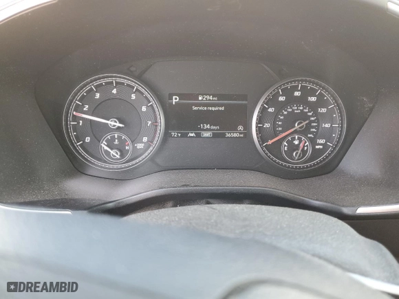 2021 Hyundai Santa Fe SEL with VIN 5NMS2DAJ4MH324771, listed as a Copart auction lot 54045535 with 36,580 mi miles and Salvage Title. Bid and sale history available at carsss.com. Image 9.