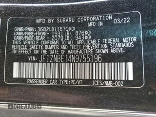 2022 Toyota GR86 Premium with VIN JF1ZNBE14N9755196, listed as a Copart auction lot 47126475 with 21,666 mi miles and Salvage Title. Bid and sale history available at carsss.com. Image 14.