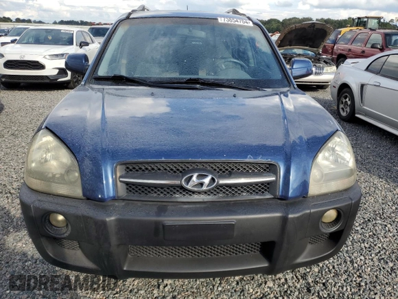2005 Hyundai Tucson GLS with VIN KM8JN12D95U051374, listed as a Copart auction lot 73854704 with 0 mi miles and Salvage Title. Bid and sale history available at carsss.com. Image 5.