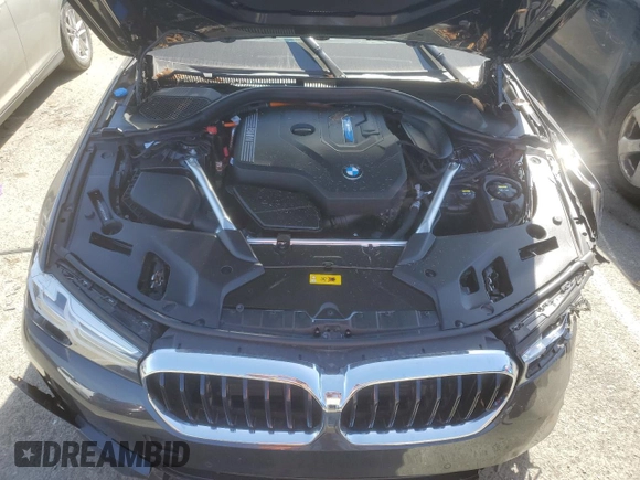 2023 BMW 5 Series 530e with VIN WBA13AG00PCL24045, listed as a Copart auction lot 84961634 with Not provided miles and Salvage title. Bid and sale history available at DreamBid. Image 11.