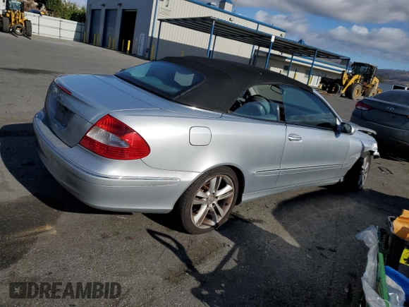 2006 Mercedes-Benz CLK 350 with VIN WDBTK56J66F177886, listed as a Copart auction lot 80913444 with 85,589 mi miles and Salvage Title. Bid and sale history available at DreamBid. Image 3.