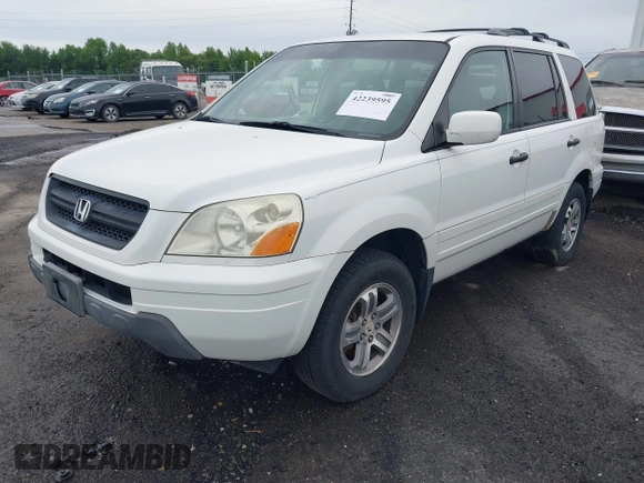 2003 Honda Pilot EX with VIN 2HKYF18453H566709, listed as a IAAI auction lot 42239595 with 191,626 mi miles and . Bid and sale history available at DreamBid. Image 2.