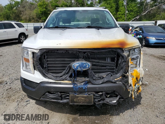2022 Ford F-150 XL with VIN 1FTMF1CB8NKE95868, listed as a Copart auction lot 50446495 with 0 mi miles and Salvage Title. Bid and sale history available at carsss.com. Image 5.