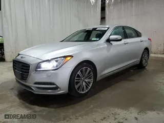 2018 Genesis G80 3.8L with VIN KMHGN4JE9JU248917, listed as a Copart auction lot 55660754 with 107,631 mi miles. Bid and sale history available at carsss.com. Image 1.