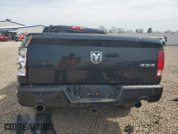 2018 Ram 1500 Express with VIN 1C6RR7FT3JS200553, listed as a Copart auction lot 54662535 with 103,370 mi miles and Salvage title. Bid and sale history available at DreamBid. Image 6.
