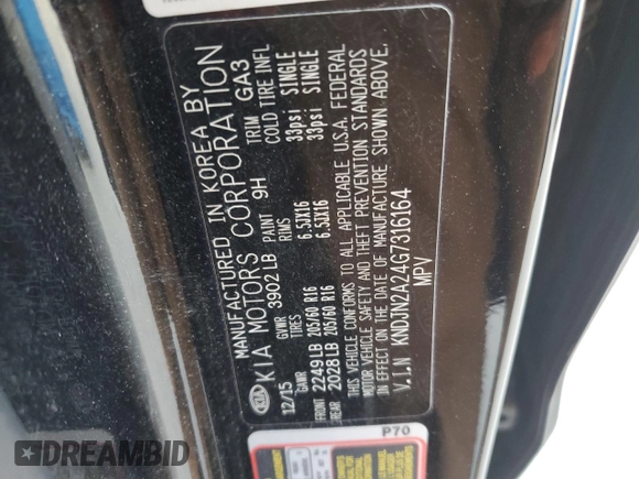 2016 Kia Soul with VIN KNDJN2A24G7316164, listed as a Copart auction lot 42249485 with 137,903 mi miles and Clean Title. Bid and sale history available at carsss.com. Image 13.