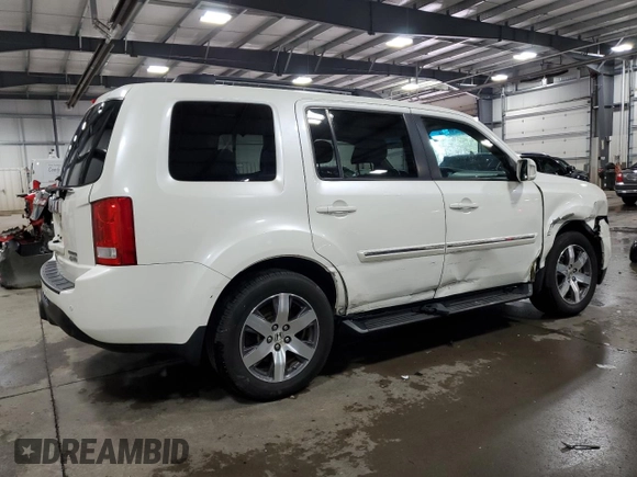 2012 Honda Pilot Touring with VIN 5FNYF4H96CB076615, listed as a Copart auction lot 50566455 with 159,877 mi miles and Salvage Title. Bid and sale history available at carsss.com. Image 3.
