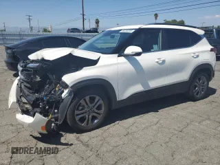 2023 Kia Seltos S with VIN KNDEU2AA9P7432889, listed as a Copart auction lot 56250285 with 25,074 mi miles and Salvage title. Bid and sale history available at DreamBid. Image 1.