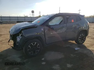 2020 Jeep Compass Trailhawk с VIN 3C4NJDDB4LT145149, выставлен на аукционе Copart как лот 54884025 с пробегом Не указан миль и Списание • Salvage title. История ставок и продаж доступна на DreamBid. Изображение 1.
