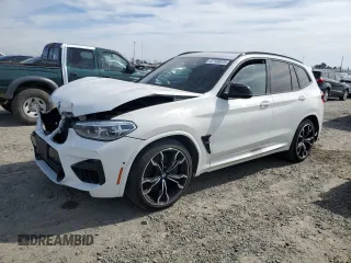 2020 BMW X3 M with VIN 5YMTS0C0XL9B97112, listed as a Copart auction lot 47139975 with 59,356 mi miles and Salvage Title. Bid and sale history available at carsss.com. Image 1.