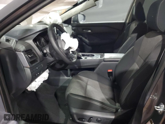 2025 Nissan Rogue SV with VIN 5N1BT3BA7SC764724, listed as a Copart auction lot 55484785 with 23,710 mi miles and Non Repairable. Bid and sale history available at DreamBid. Image 7.