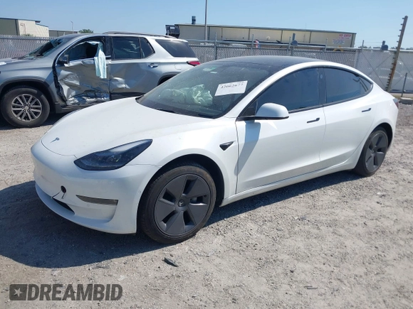2022 Tesla Model 3 Long Range with VIN 5YJ3E1EB1NF116850, listed as a IAAI auction lot 42062677 with 48,744 mi miles and . Bid and sale history available at DreamBid. Image 16.