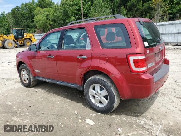 2008 Ford Escape XLS with VIN 1FMCU02Z08KC81225, listed as a Copart auction lot 59711755 with 201,951 mi miles and Salvage title. Bid and sale history available at DreamBid. Image 2.