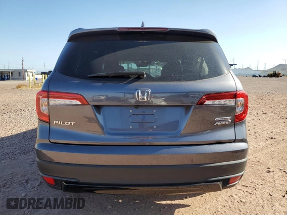 2021 Honda Pilot Special Edition with VIN 5FNYF6H21MB100996, listed as a Copart auction lot 60644935 with 39,298 mi miles and Salvage title. Bid and sale history available at DreamBid. Image 6.