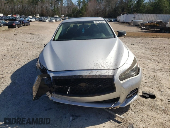 2016 Infiniti Q50 Premium with VIN JN1EV7AR0GM343412, listed as a Copart auction lot 48701635 with 133,669 mi miles and Salvage Title. Bid and sale history available at DreamBid. Image 5.