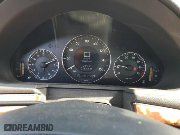 2003 Mercedes-Benz E 320 with VIN WDBUF65J13A234665, listed as a Copart auction lot 51797834 with 300,159 mi miles and Salvage Title. Bid and sale history available at DreamBid. Image 9.