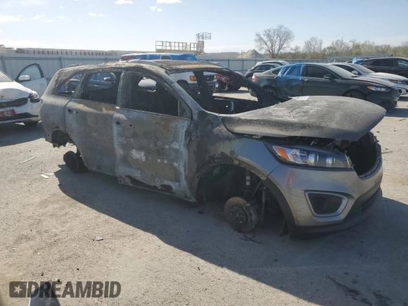 2016 Kia Sorento LX with VIN 5XYPG4A31GG050758, listed as a Copart auction lot 52595005 with Not Provided miles and Non Repairable. Bid and sale history available at DreamBid. Image 4.
