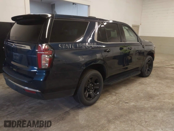 2023 Chevrolet Tahoe Commercial with VIN 1GNSCLED8PR211103, listed as a IAAI auction lot 41475687 with 16,445 mi miles and . Bid and sale history available at DreamBid. Image 4.