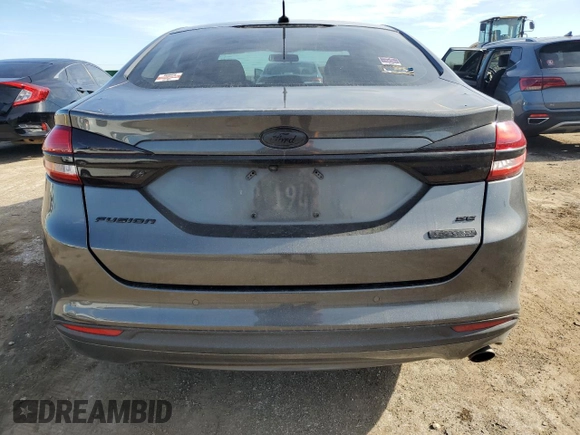 2017 Ford Fusion SE with VIN 3FA6P0HD1HR321110, listed as a Copart auction lot 79839564 with 0 mi miles and Salvage Title. Bid and sale history available at carsss.com. Image 6.