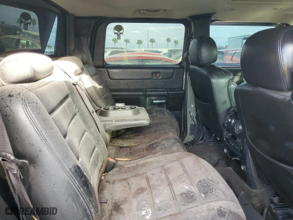 2005 Hummer H2 SUT with VIN 5GRGN22U05H116639, listed as a Copart auction lot 75496634 with 106,012 mi miles and Non Repairable. Bid and sale history available at carsss.com. Image 11.