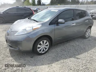 2015 Nissan LEAF S with VIN 1N4AZ0CP9FC324158, listed as a Copart auction lot 54945665 with 79,452 mi miles and Salvage Title. Bid and sale history available at DreamBid. Image 1.