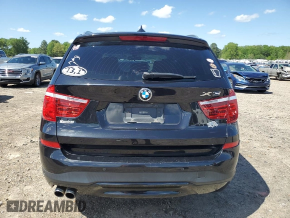 2017 BMW X3 xDrive28i with VIN 5UXWX9C5XH0T01872, listed as a Copart auction lot 53556375 with 142,480 mi miles and Salvage Title. Bid and sale history available at DreamBid. Image 6.