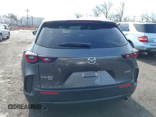2025 Mazda CX-50 S Premium with VIN 7MMVABDM0SN316760, listed as a IAAI auction lot 41864360 with 6,555 mi miles and . Bid and sale history available at DreamBid. Image 16.