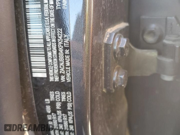2019 Jeep Renegade Latitude z VIN ZACNJBBB4KPK54222, wystawiony jako Copart lot #48378065 z przebiegiem 80 169 mil mil oraz Szkoda całkowita • Salvage title. Historia ofert i sprzedaży dostępna na DreamBid. Obrazek 13.