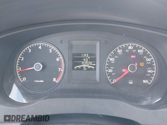 2011 Volkswagen Jetta SE with VIN 3VWBZ7AJ1BM027204, listed as a IAAI auction lot 41816349 with 152,028 mi miles and . Bid and sale history available at DreamBid. Image 7.