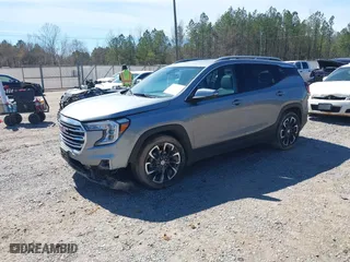 2023 GMC Terrain SLT with VIN 3GKALPEG0PL253752, listed as a IAAI auction lot 41728046 with 35,829 mi miles. Bid and sale history available at carsss.com. Image 2.