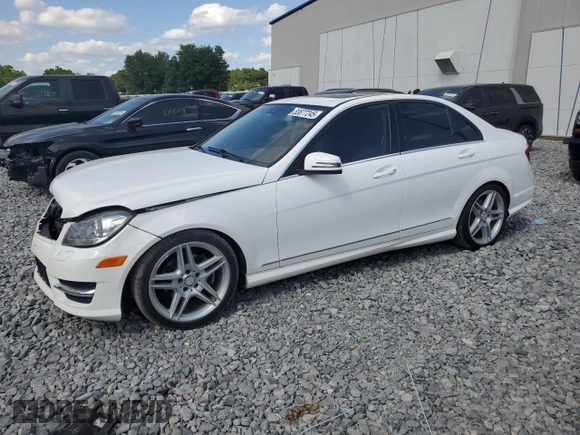 2013 Mercedes-Benz C-Class C 250 Sport with VIN WDDGF4HB7DR268691, listed as a Copart auction lot 53877245 with 69,486 mi miles and Non Repairable. Bid and sale history available at carsss.com. Image 1.