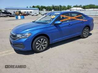 2024 Volkswagen Jetta S with VIN 3VW5M7BU0RM018413, listed as a Copart auction lot 55942274 with 3,555 mi miles and Salvage title. Bid and sale history available at DreamBid. Image 1.