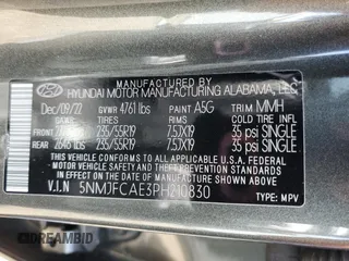 2023 Hyundai Tucson SEL with VIN 5NMJFCAE3PH210830, listed as a Copart auction lot 53682455 with 21,535 mi miles and Salvage Title. Bid and sale history available at DreamBid. Image 13.