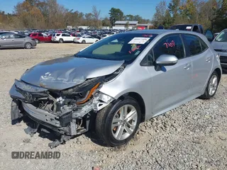 2022 Toyota Corolla Hatchback SE with VIN JTNB4MBE4N3155732, listed as a IAAI auction lot 40597309 with 1 mi miles. Bid and sale history available at carsss.com. Image 2.