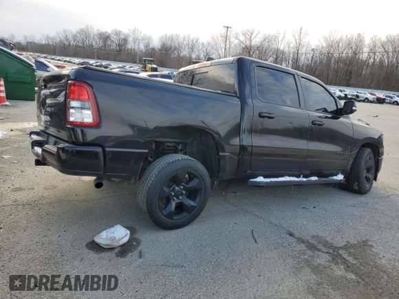 2019 Ram 1500 Big Horn/Lone Star with VIN 1C6RRFFG2KN908449, listed as a Copart auction lot 45495695 with 123,866 mi miles and Salvage Title. Bid and sale history available at carsss.com. Image 3.