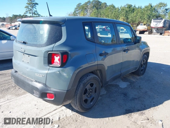2017 Jeep Renegade Sport with VIN ZACCJAAHXHPE99190, listed as a IAAI auction lot 41682359 with 151,059 mi miles and . Bid and sale history available at DreamBid. Image 4.