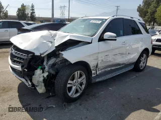 2014 Mercedes-Benz M 350 with VIN 4JGDA5JB7EA299608, listed as a Copart auction lot 60731875 with 110,695 mi miles and Salvage title. Bid and sale history available at DreamBid. Image 1.