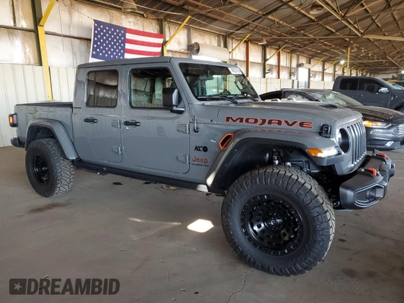 2021 Jeep Gladiator Mojave with VIN 1C6JJTEGXML578689, listed as a Copart auction lot 50563015 with 36,555 mi miles and Salvage Title. Bid and sale history available at DreamBid. Image 4.