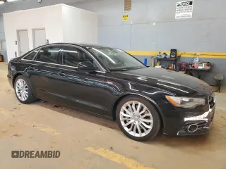 2012 Audi A6 Premium Plus with VIN WAUGGAFC6CN168991, listed as a Copart auction lot 47970195 with 117,628 mi miles and Salvage title. Bid and sale history available at DreamBid. Image 4.