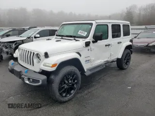 2022 Jeep Wrangler Unlimited Sahara with VIN 1C4JJXP68NW276046, listed as a Copart auction lot 50489785 with 20,829 mi miles and Salvage title. Bid and sale history available at DreamBid. Image 1.
