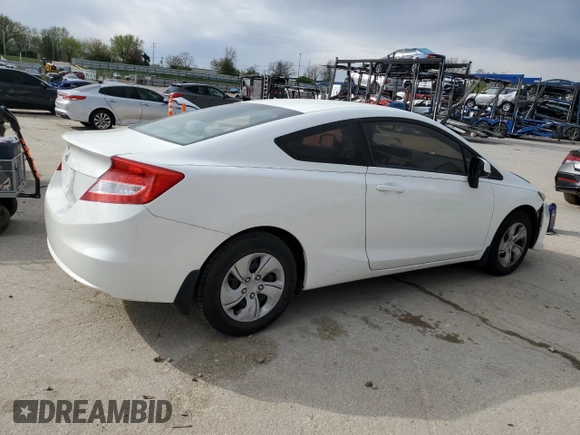 2013 Honda Civic Cpe LX with VIN 2HGFG3B56DH509156, listed as a Copart auction lot 52048035 with 72,491 mi miles and Salvage Title. Bid and sale history available at carsss.com. Image 3.