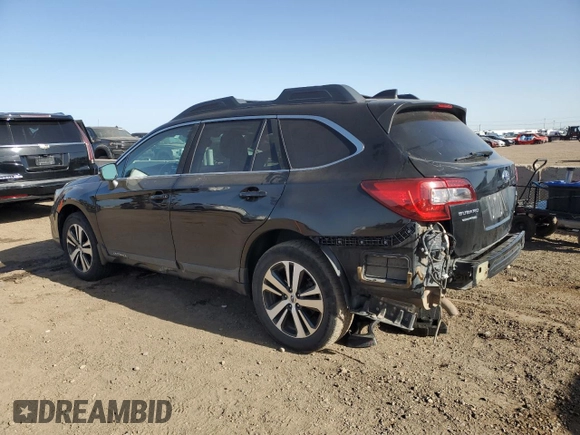 2018 Subaru Outback Limited with VIN 4S4BSENC0J3225713, listed as a Copart auction lot 56243745 with 99,538 mi miles and Salvage title. Bid and sale history available at DreamBid. Image 2.