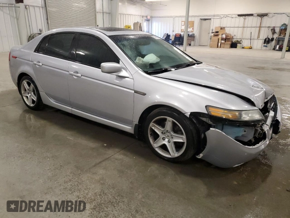 2004 Acura TL with VIN 19UUA66274A028275, listed as a Copart auction lot 50635295 with 142,714 mi miles and Salvage Title. Bid and sale history available at carsss.com. Image 4.