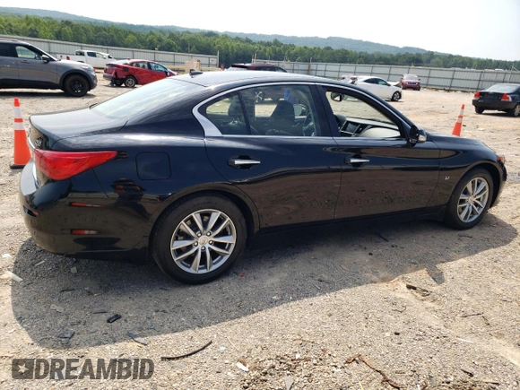 2015 Infiniti Q50 Premium with VIN JN1BV7AR6FM417210, listed as a Copart auction lot 63733915 with 95,926 mi miles and Salvage title. Bid and sale history available at DreamBid. Image 3.