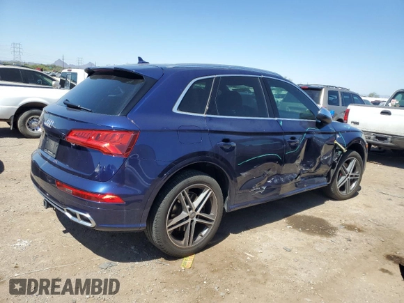 2018 Audi SQ5 with VIN WA1C4BFY9J2036019, listed as a Copart auction lot 71321774 with 70,364 mi miles and Salvage Title. Bid and sale history available at DreamBid. Image 3.