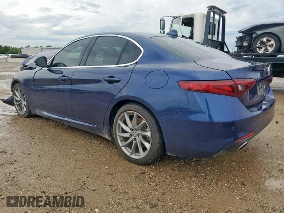 2021 Alfa Romeo Giulia with VIN ZARFAMAN6M7639186, listed as a Copart auction lot 58371745 with 46,162 mi miles and Salvage title. Bid and sale history available at DreamBid. Image 2.